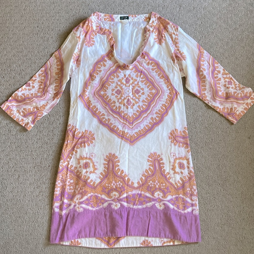 J. CREW Bazaar linen-blend tunic dress, 4.